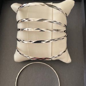 Sterling silver bracelet set